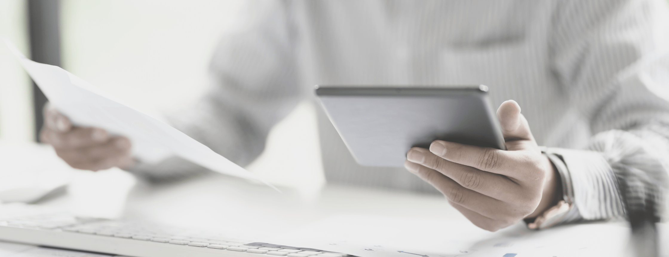 A business owner making careful considerations while choosing a security firm